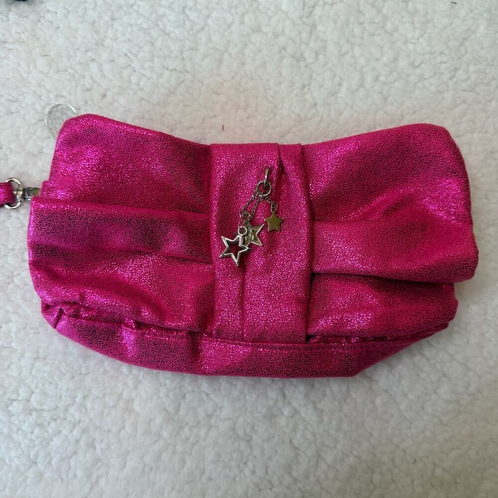 Victoria's Secret Pink Metallic Clutch Star Charms